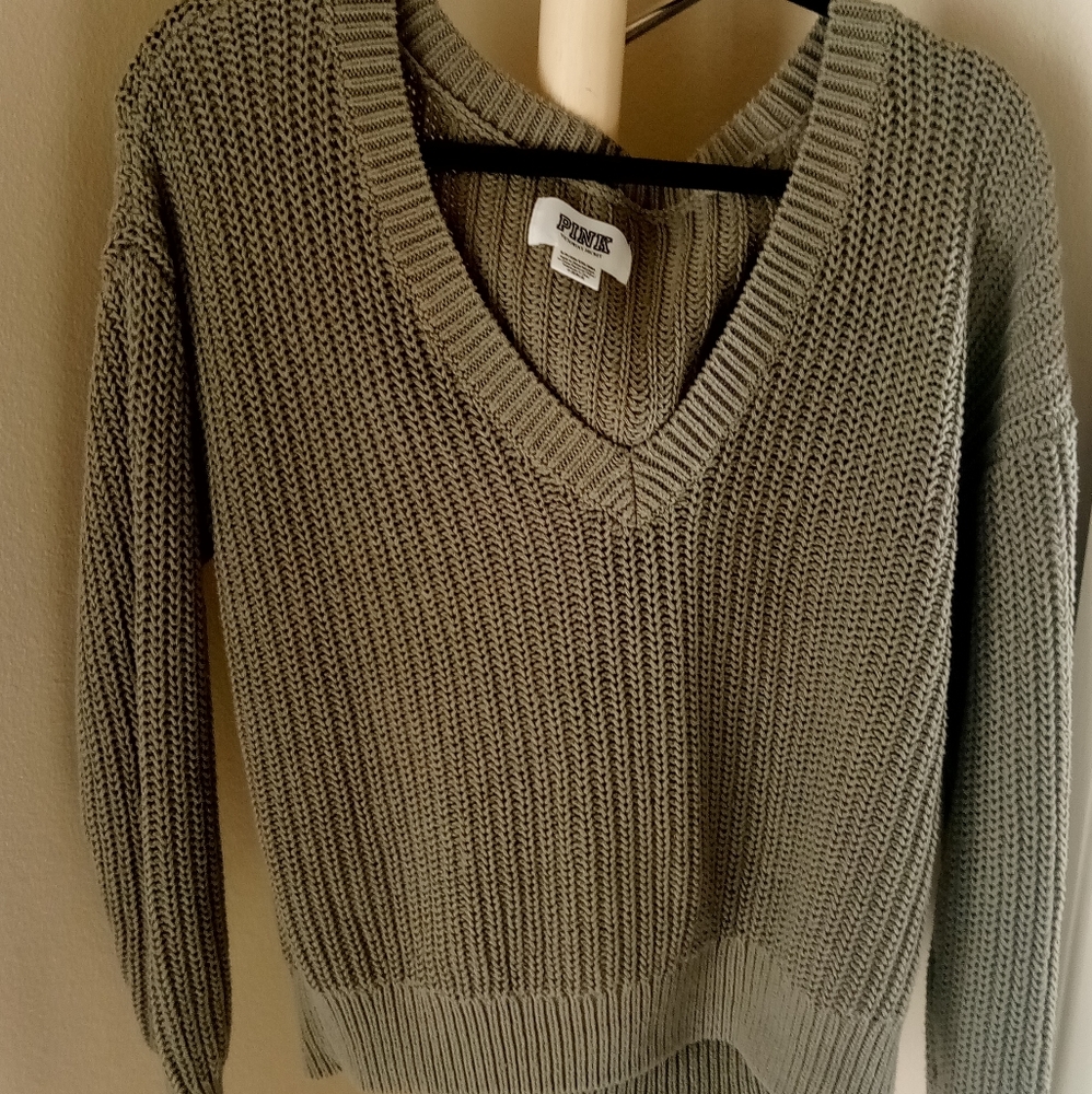 PINK OVER SIZE ARMY SWEATER